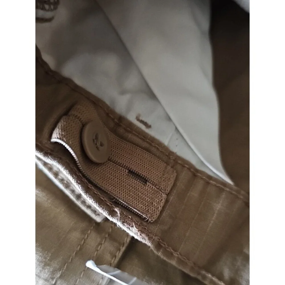 Gymboree Boys Ripstop Cargo Pants Size 5 Khaki Brown Adjustable Waist New